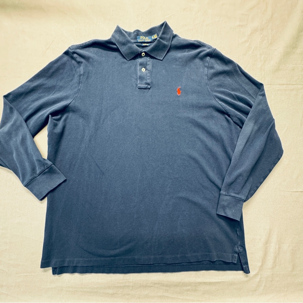 Ralph Lauren Dark Blue Men's Polo long sleeve Shirt p7